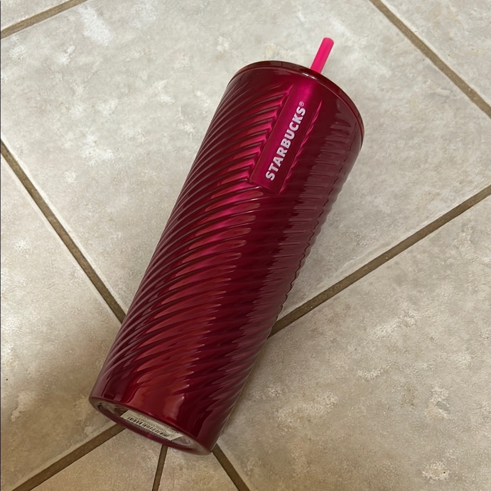 Starbucks 24oz pink metal Tumbler